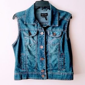 Stretch Jean Vest by New Look